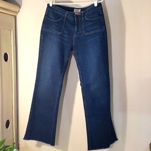VINTAGE Y2K LEVI'S 545 LOW RAW HEM JEANS BLUE